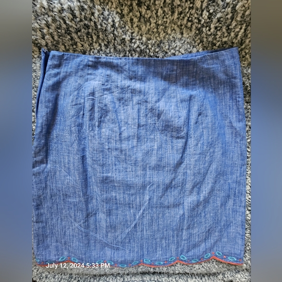 Summer A-line linen/cotton skirt from Talbots - Picture 7 of 7